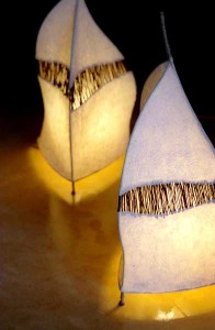 Pyramid table lamps
