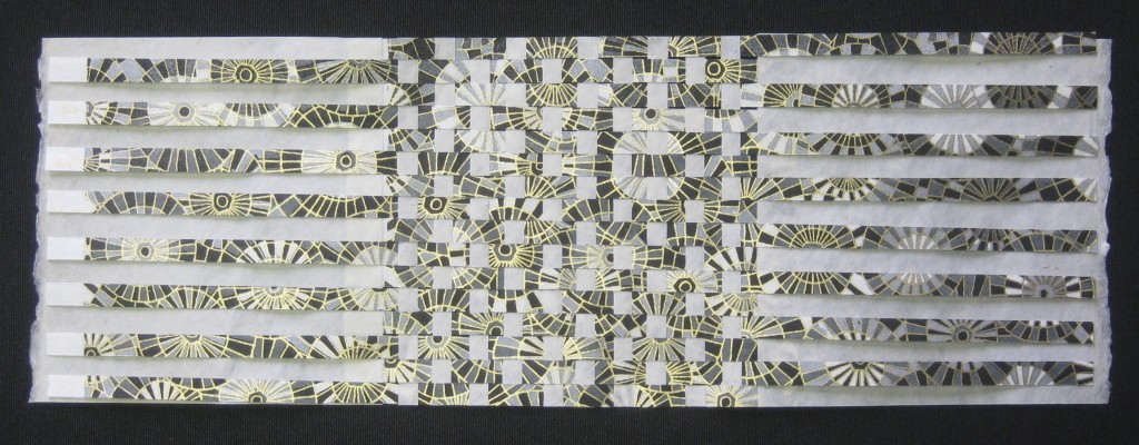 © 2013 Helen Hiebert, 100 x 100 Paper Weavings # 13, 10" x 8", $100