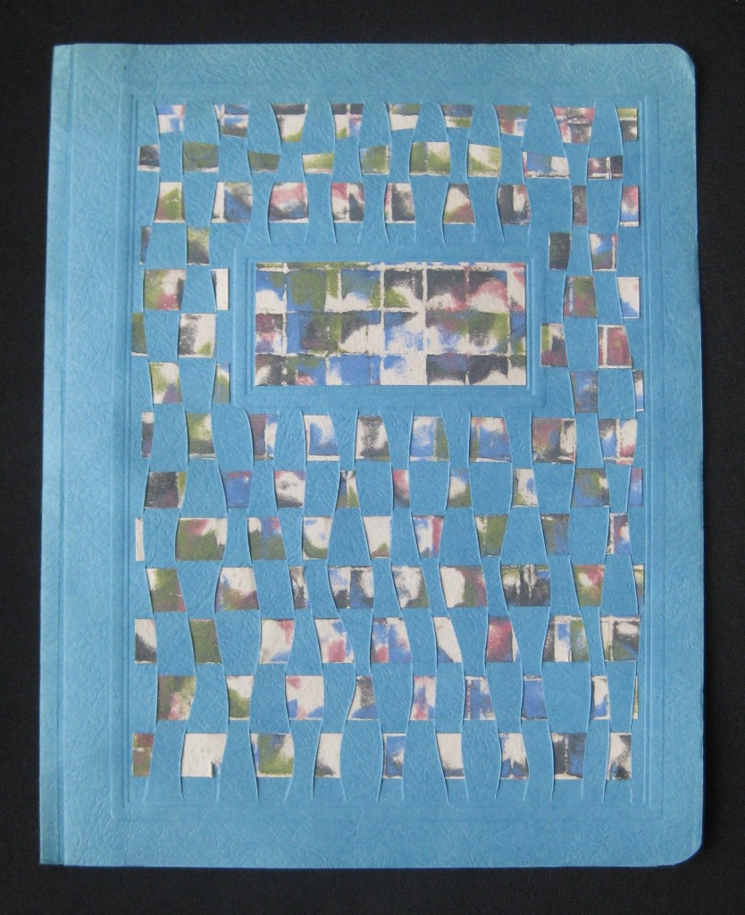 © Helen Hiebert, 100 x 100 Paper Weavings, #22,  12" x 9", $100