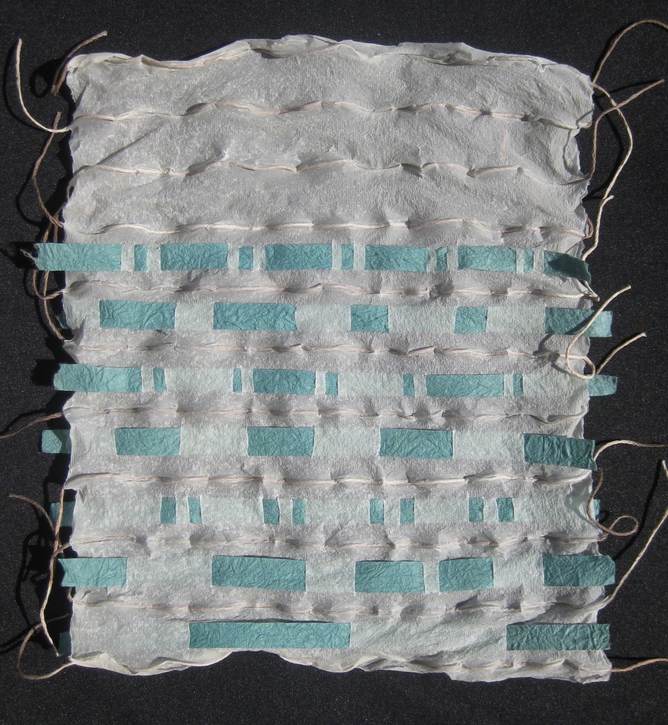 © Helen Hiebert, 100 x 100 Paper Weavings #18, 10" x 8", $100