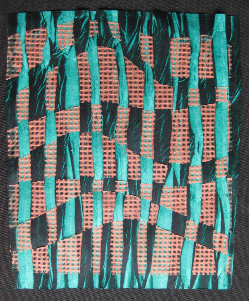 © Helen Hiebert, 100 x 100 Paper Weavings, #75,   10" x 8", $100