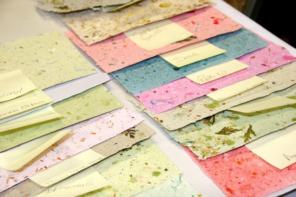 Pour papers made by individuals at a recent retreat
