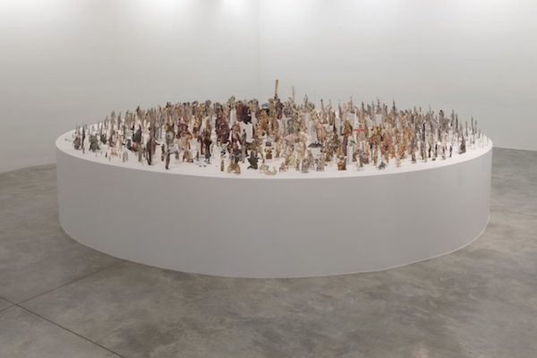 Geoffrey Farmer, Boneyard, 2013, Paper, wood, and glue Dimensions variable, Installation view, Cut nothing, cut parts, cut the whole, cut the order of time, Casey Kaplan, New York, 2014 Photo: Jean Vong Courtesy the artist and Casey Kaplan, New York © 2016 Geoffrey Farmer