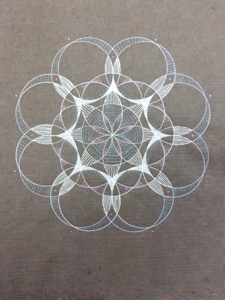 Gel pen drawing by Stacey Sproule on Mitsumata iron oxide grey.