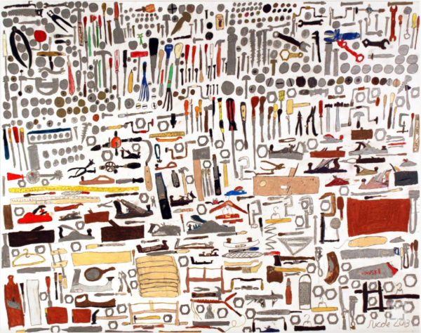 Nicole Appel, "Vintage tools," 2013, pencil on paper
