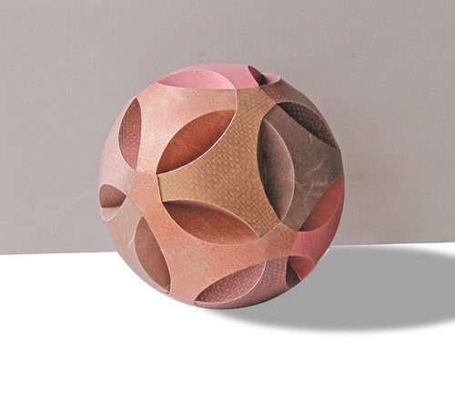 Paper Art - Brown Paper Sphere