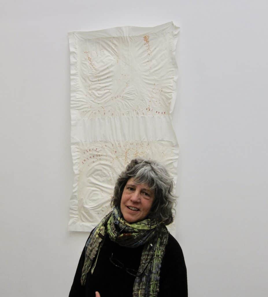 Eugenie Barron was born in 1952, growing up in St. Louis, Missouri. She studied art and anthropology at the University of Missouri, Columbia campus before becoming a piano tuner/technician as well as studying hand papermaking as a craft and an artist. In 1979 she moved to New York City to study with Douglass Morse Howell and further her interest in papermaking. There she developed her skills, lecturing, curating, and teaching, primarily in the city and around the Hudson Valley of NY, where she has maintained several homes and working studios. She is currently semi-retired in Catskill, NY, yet she tries to maintain a connection with her contemporaries in both papermaking and the world of piano technology. Since beginning retirement she has been deviating into Garage Band and singing, which is quite an endeavor, given her voice and computer skills.